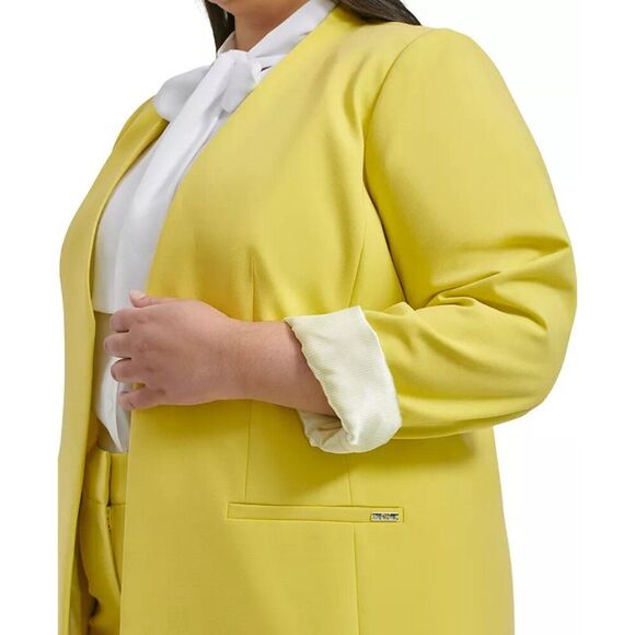 Calvin Klein Topper Jacket Size 2X Yellow NWOT - Picture 3 of 13